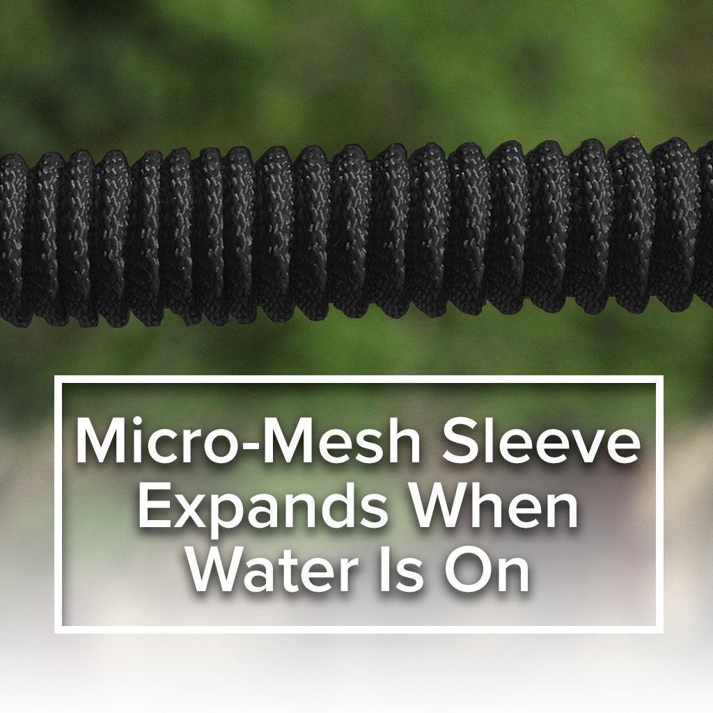 Pocket Hose Brass Bullet showing close up of mirco-mesh sleeve